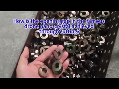 Ünlü dron nano-kristalindeki açılış boşluğu kesim yoluyla nasıl elde edilir?