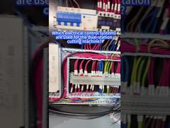 Çift istasyonlu kesme makinesi için hangi elektrik kontrol sistemleri kullanılmaktadır?