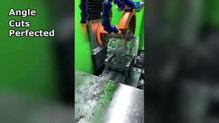 Toz çekirdek dairesel halkalarının hassas açılı kesintisiz kesimi