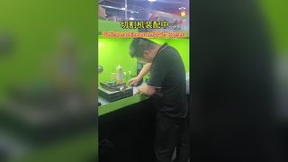 Kesim makinesinin montajı sırasında