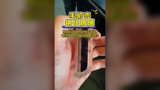 Temperli camlı cep telefonu kılıfı